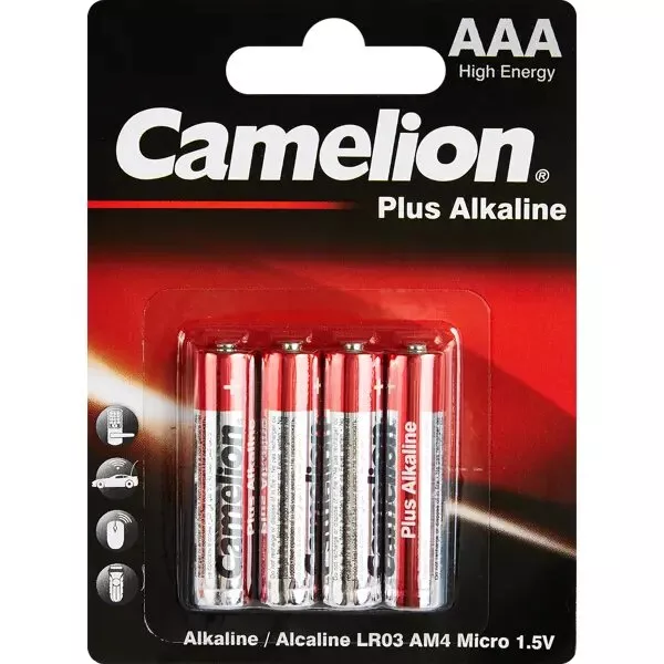 Батарея AAA Camelion Plus Alkaline LR03-BP4 4 дана